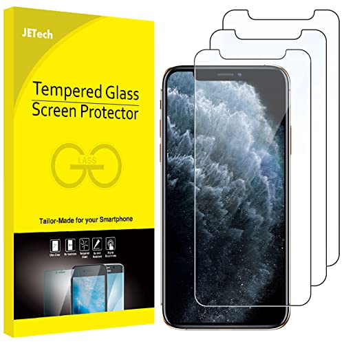 JETech Schutzfolie für iPhone 11 Pro, iPhone XS und iPhone X 5,8 Zoll, Panzer schutz Glas Folie Displayschutzfolie, 3 Stück von JETech