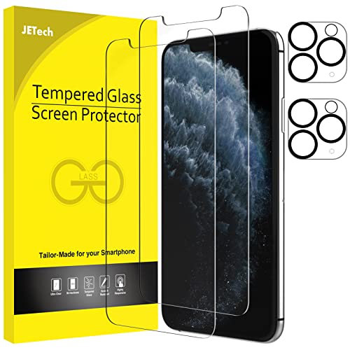 JETech Schutzfolie für iPhone 11 Pro Max 6,5" mit Kamera Schutz, Panzer schutz Gehärtetes Glas Folie, 2 Stück Jeweils von JETech