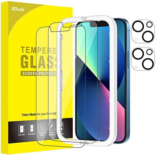 JETech Schutzfolie für iPhone 13 mini 5,4 Zoll mit Kameraschutz, Einfaches Installationswerkzeug, Panzer schutz Gehärtetes Glas Folie, 2 Stück Jeweils JETech Schutzfolie für iPhone 13 mini 5,4 Zoll mit Kameraschutz, Einfaches Installationswerkzeug, Panzer schutz Gehärtetes Glas Folie, 2 Stück Jeweils von JETech