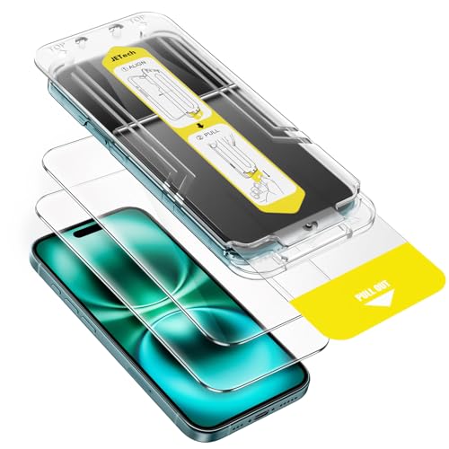 JETech Schutzfolie für iPhone 16 Plus 6,7 Zoll, 10-Sekunden Supereinfache Installation, Blasenfrei Gehärtete Glas Displayschutz, Hat Keinen Einfluss auf die Hülle, HD Klar, 2 Stück JETech Schutzfolie für iPhone 16 Plus 6,7 Zoll, 10-Sekunden Supereinfache Installation, Blasenfrei Gehärtete Glas Displayschutz, Hat Keinen Einfluss auf die Hülle, HD Klar, 2 Stück von JETech