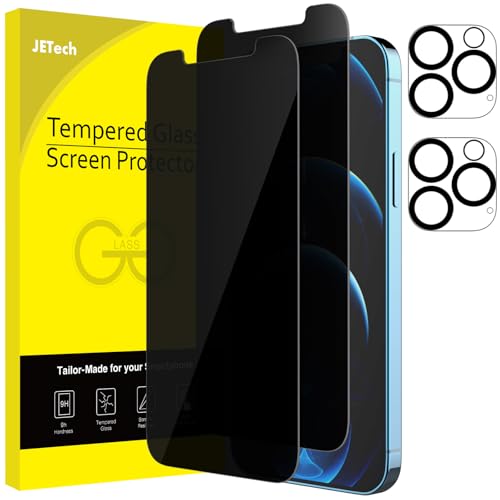 JETech Sichtschutz für iPhone 12 Pro Max 6,7 Zoll mit Kamera Schutz, Anti-Spähen Panzer Schutz Gehärtetes Glas Folie, 2 Stück Jeweils JETech Sichtschutz für iPhone 12 Pro Max 6,7 Zoll mit Kamera Schutz, Anti-Spähen Panzer Schutz Gehärtetes Glas Folie, 2 Stück Jeweils von JETech