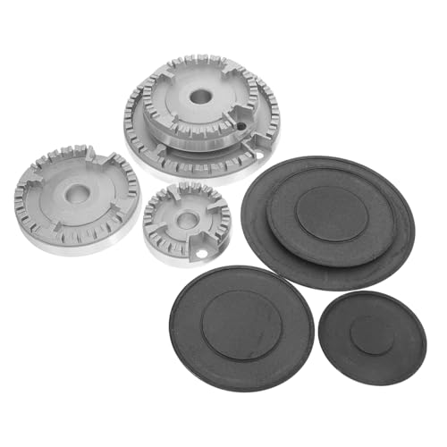 JEWEDECO 1 Satz Gasherdbrenner gaskocher Gasherdkopf Gasbrenner Outdoor Küchengasherd Gasherd Zubehör Herdkopf aus Metall Gasbrennerdeckel Austausch des Brennerkopfes Herdbrennerkopf Eisen von JEWEDECO