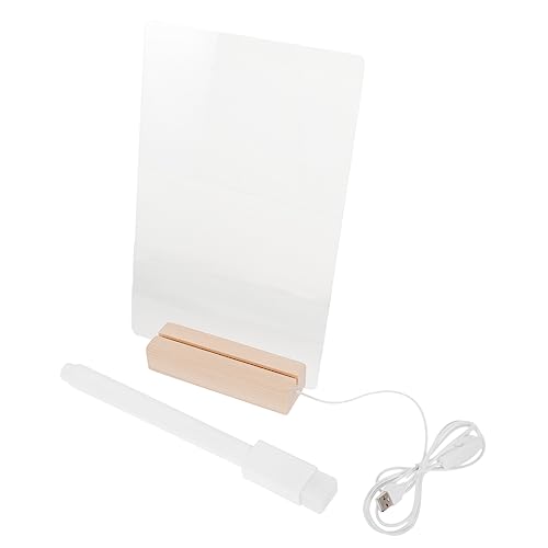 JEWEDECO 1 Set Leuchtende Nachrichtentafel, Transparente Notiztafel, Multifunktionale Memotafel, Klare Schreibtafel, Tisch Memotafel, Monitor Memotafel, Leuchtende Nachrichtentafel, von JEWEDECO
