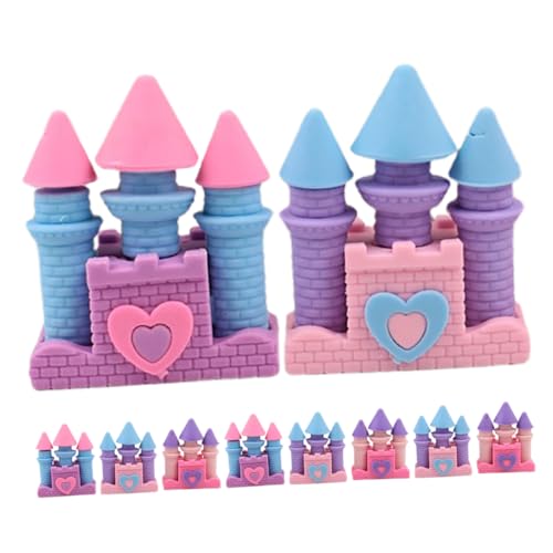 JEWEDECO 10 stücke Prinzessin Schloss Radiergummis Mix Farben Niedlichen Cartoon Radiergummis Bleistift Radiergummis Kreative Schreibwaren Spaß Tragbare JEWEDECO 10 stücke Prinzessin Schloss Radiergummis Mix Farben Niedlichen Cartoon Radiergummis Bleistift Radiergummis Kreative Schreibwaren Spaß Tragbare von JEWEDECO