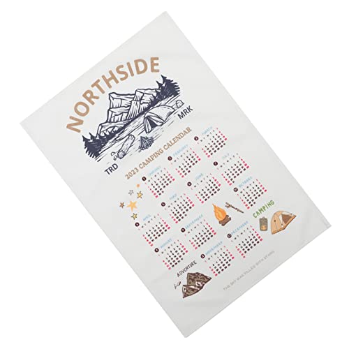 JEWEDECO 2023 Kalender Hängender Stoff Schlafzimmer Wandbehang Kalender Dekorativer Wandkalender Hintergrund Wanddekoration Vertikaler Wandkalender Hängender Kalender Foto Requisite von JEWEDECO
