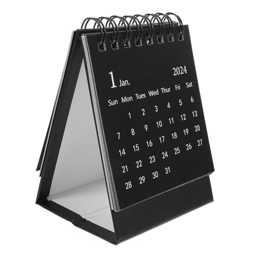 JEWEDECO 2024 Klappkalender Für Den Schreibtisch Mini Tischkalender Mini Monatskalender Monatskalender Tischkalender Tischkalender Kleiner Dekorativer Monatskalender Desktop Kalender von JEWEDECO