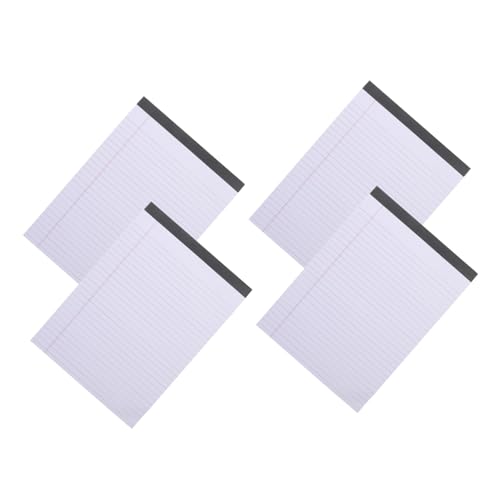 JEWEDECO 4 Stück Take Paper Schulnotizbuch Tragbarer Notizblock Taschennotizblock Breit Liniert Notizbuch Papiernotizblock Für Studenten Papiernotizblock A4 Notizblock Taschengröße Breit von JEWEDECO