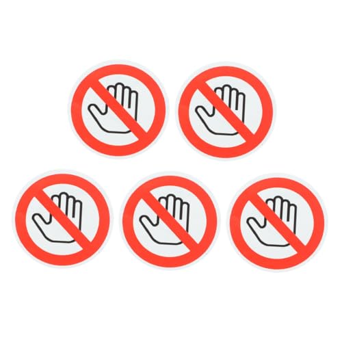 JEWEDECO 5 Bögen Sicherheitszeichen Aufkleber, Sicherheitswarnschild, Sicherheits Vorsichtsschild, Kleines Schild, Selbstklebendes Warnschild, „Nicht Berühren“ Aufkleber, JEWEDECO 5 Bögen Sicherheitszeichen Aufkleber, Sicherheitswarnschild, Sicherheits Vorsichtsschild, Kleines Schild, Selbstklebendes Warnschild, „Nicht Berühren“ Aufkleber, von JEWEDECO