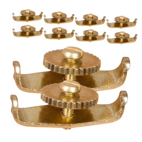 JEWEDECO 5 Paar Erhu Stimmgeräte, Praktisches Violinen Stimmgerät, Violinen Zubehör, Praktisches Stimmgerät, Stimmwerkzeug, Feinstimmer Für Violine, Kupfer Stimmgerät, Professionelles von JEWEDECO
