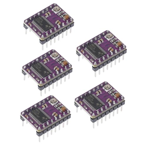 JEWEDECO 5 Teiliger Kühlkörper Für Druckertreiber, 3D Druckerteile, Treibermodul Mit Kühlkörper Für 3D Drucker, Motortreibermodul Für 3D Drucker, Kühlkörper, Motortreiber, JEWEDECO 5 Teiliger Kühlkörper Für Druckertreiber, 3D Druckerteile, Treibermodul Mit Kühlkörper Für 3D Drucker, Motortreibermodul Für 3D Drucker, Kühlkörper, Motortreiber, von JEWEDECO