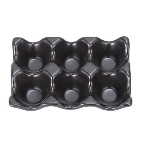 JEWEDECO 6 Schublade Kühlschrank Karton Eierablage Kücheneimer Wachtelkästen Schublade Für Kühlschrank Schwarzes Tablett Abschließbar Eierhalter Für Kühlschrank Zähler Eierhalter Black von JEWEDECO