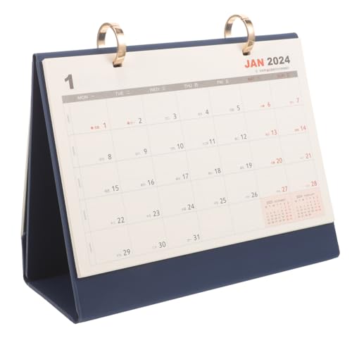 JEWEDECO Doppelring Tischkalender, Ästhetischer Tischkalender, Bürokalender, Desktop Monatskalender, Büro Schreibtischzubehör, Täglicher Flip Kalender Für Den Schreibtisch, Büro JEWEDECO Doppelring Tischkalender, Ästhetischer Tischkalender, Bürokalender, Desktop Monatskalender, Büro Schreibtischzubehör, Täglicher Flip Kalender Für Den Schreibtisch, Büro von JEWEDECO