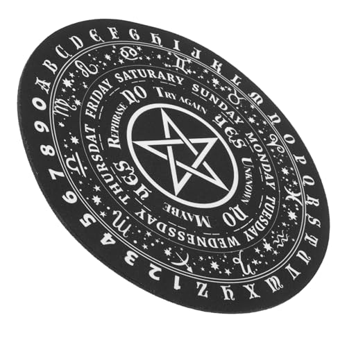 JEWEDECO Fünfzackiger Stern Spirit Swing Pad Wahrsagemeditation Wahrsagewerkzeug Pendel Antworttafeln Wahrsagetafel Aus Gummi Schreibtisch Wahrsagetafel Pendeltafel Dekoration JEWEDECO Fünfzackiger Stern Spirit Swing Pad Wahrsagemeditation Wahrsagewerkzeug Pendel Antworttafeln Wahrsagetafel Aus Gummi Schreibtisch Wahrsagetafel Pendeltafel Dekoration von JEWEDECO