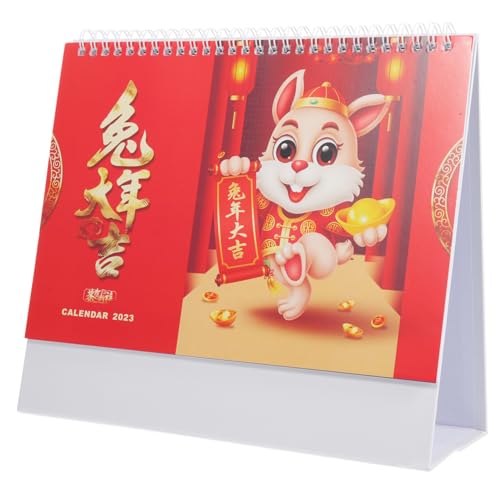 JEWEDECO Kalender Für Das Jahr Des Hasen 2023, Schreibtischkalender Für Zuhause, Heimdekoration, Kalender, Ornamentkalender, Kalenderdekoration, Praktischer Tischkalender, Modischer JEWEDECO Kalender Für Das Jahr Des Hasen 2023, Schreibtischkalender Für Zuhause, Heimdekoration, Kalender, Ornamentkalender, Kalenderdekoration, Praktischer Tischkalender, Modischer von JEWEDECO