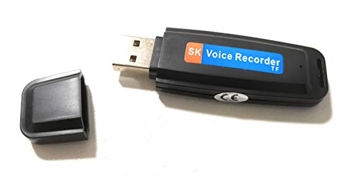 JEYEFFE Micro Mini USB-Sprachrekorder 8 GB Schwarz | Tragbarer Sprachrekorder-Stift mit Umgebungsrekorder | Audio Spion Wanze | Voice Recorder Pendrive von JEYEFFE