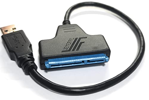 JEYEFFE USB 3.0 auf SATA 22-poliges Kabel für 2,5 Zoll HDD-HDD-HDD für HDD-Datensicherung, Klondaten von JEYEFFE