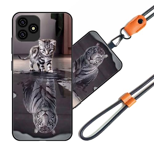 JEZSTHAI Handyhülle Kompatibel mit Blackview OSCAL C20 Pro Hülle Silikon Muster Schutzschale Weiche Flexibel Stoßfeste TPU Schutzhülle mit Handykette & Handykordel zum Umhängen,Nr.A05 JEZSTHAI Handyhülle Kompatibel mit Blackview OSCAL C20 Pro Hülle Silikon Muster Schutzschale Weiche Flexibel Stoßfeste TPU Schutzhülle mit Handykette & Handykordel zum Umhängen,Nr.A05 von JEZSTHAI