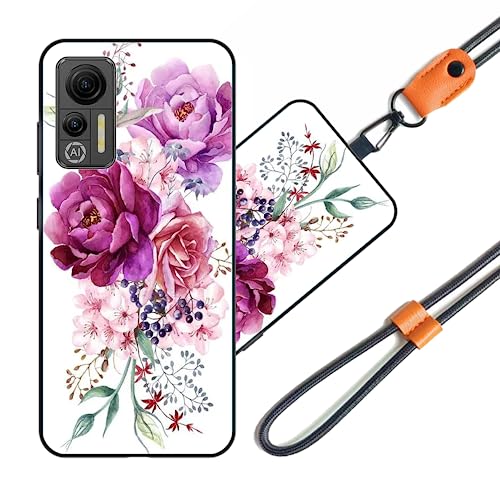 JEZSTHAI Handyhülle Kompatibel mit Ulefone Note 14 Hülle Silikon Dünn mit Muster Design,Weiche Flexibel Stoßfeste Schutzhülle mit Handykette & Handykordel zum Umhängen,Nr.A02 von JEZSTHAI