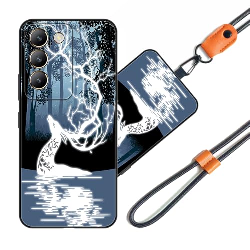 JEZSTHAI Handyhülle Kompatibel mit Vivo V40 SE 5G Hülle Silikon Muster Schutzschale Weiche Flexibel Stoßfeste TPU Schutzhülle mit Handykette & Handykordel zum Umhängen,Nr.A08 JEZSTHAI Handyhülle Kompatibel mit Vivo V40 SE 5G Hülle Silikon Muster Schutzschale Weiche Flexibel Stoßfeste TPU Schutzhülle mit Handykette & Handykordel zum Umhängen,Nr.A08 von JEZSTHAI