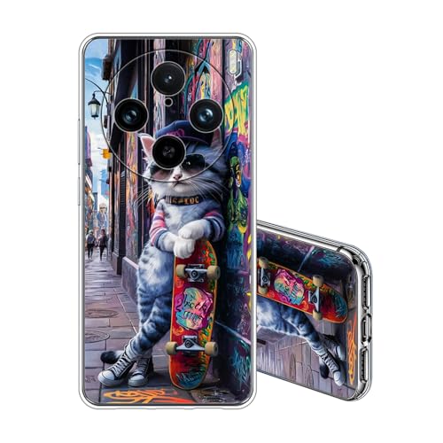 JEZSTHAI Handyhülle Kompatibel mit Vivo X100 Pro Hülle Silikon Transparente Stoßfeste Kratzfeste Anti-Gelb Weiche Dünne TPU Rückseite Schutzhülle,Süße Katze 03 JEZSTHAI Handyhülle Kompatibel mit Vivo X100 Pro Hülle Silikon Transparente Stoßfeste Kratzfeste Anti-Gelb Weiche Dünne TPU Rückseite Schutzhülle,Süße Katze 03 von JEZSTHAI