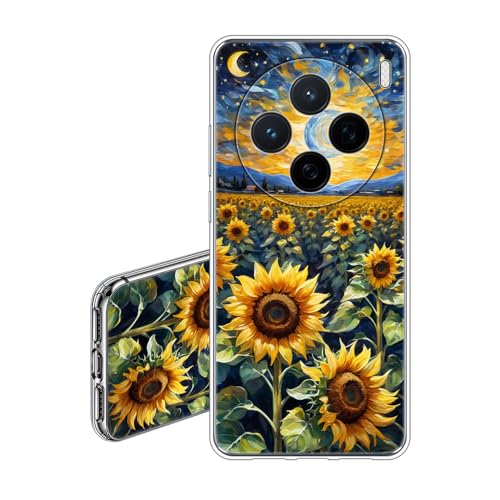 JEZSTHAI Handyhülle Kompatibel mit Vivo X200 5G Hülle Silikon Transparent Weiche Fallschutz Stoßfeste Kratzfeste Durchsichtige Schutzhülle mit Sonnenblume Aesthetic Muster JEZSTHAI Handyhülle Kompatibel mit Vivo X200 5G Hülle Silikon Transparent Weiche Fallschutz Stoßfeste Kratzfeste Durchsichtige Schutzhülle mit Sonnenblume Aesthetic Muster von JEZSTHAI
