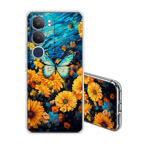 JEZSTHAI Handyhülle Kompatibel mit Vivo Y19S 5G Hülle Silikon Transparente Stoßfeste Anti-Kratzt Anti-Gelb Weiche Dünne TPU Rückseite Schutzhülle für Damen,Schmetterlinge 01 JEZSTHAI Handyhülle Kompatibel mit Vivo Y19S 5G Hülle Silikon Transparente Stoßfeste Anti-Kratzt Anti-Gelb Weiche Dünne TPU Rückseite Schutzhülle für Damen,Schmetterlinge 01 von JEZSTHAI