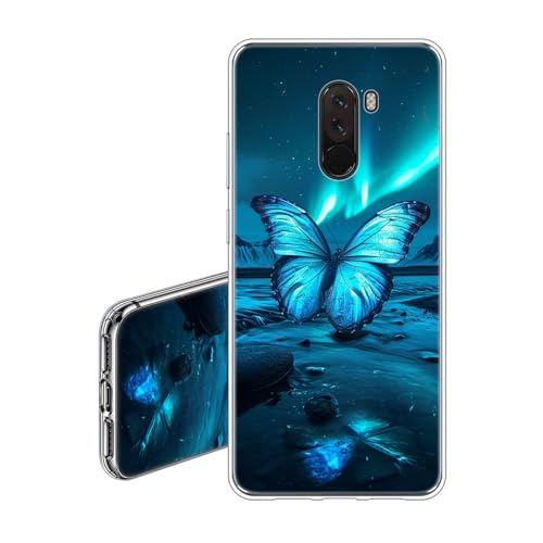 JEZSTHAI Handyhülle Kompatibel mit Xiaomi Pocophone F1 Hülle Silikon Transparent Weiche Fallschutz Stoßfeste Kratzfeste Durchsichtige Schutzhülle mit Schmetterling Aesthetic Muster JEZSTHAI Handyhülle Kompatibel mit Xiaomi Pocophone F1 Hülle Silikon Transparent Weiche Fallschutz Stoßfeste Kratzfeste Durchsichtige Schutzhülle mit Schmetterling Aesthetic Muster von JEZSTHAI