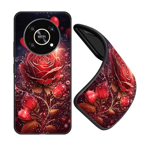 JEZSTHAI Schutzhülle für Handy Honor Magic 4 Lite Hülle Silikon Fallschutz Muster Design Handyhülle,Ultra Dünn Flexible Stoßfeste Bumper Case,Weiche Anti-Kratzt Rückseite,B01 von JEZSTHAI