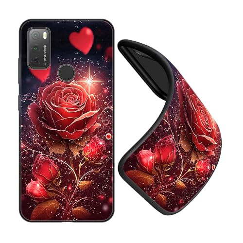 JEZSTHAI Schutzhüllen für Handy TCL 20Y Hülle Silikon Fallschutz Muster Design Handyhülle,Ultra Dünn Flexible Stoßfeste Bumper Case,Weiche Anti-Kratzt Rückseite,B01 von JEZSTHAI