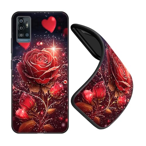 JEZSTHAI Schutzhüllen für Handy ZTE Blade A71 Hülle Silikon Fallschutz Muster Design Handyhülle,Ultra Dünn Flexible Stoßfeste Bumper Case,Weiche Anti-Kratzt Rückseite,B01 von JEZSTHAI