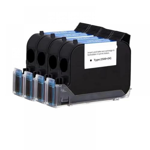 JFGIkLFD 2588 42 ml schnell trocknende Druckertintenpatrone Schwarz Rot Blau Grün Kompatibel mit Handheld-Tintenstrahldruckern 12,7 mm Druckhöhe(1 Invisibility) von JFGIkLFD