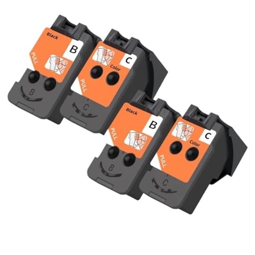 JFGIkLFD Druckkopfpatrone QY6 8001 8017, kompatibel mit Tintenstrahldruckern G4110 G4100 G3110 G3100 G2110 G2100 G1110 G1100, kompatibel mit CA91 CA92(2Black 2Color) von JFGIkLFD