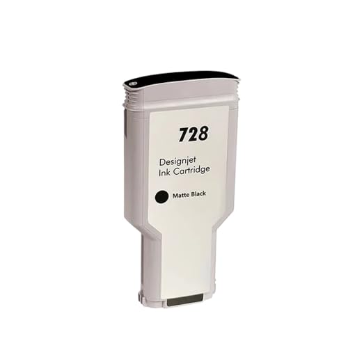JFGIkLFD Kompatible 728MBK-Tintenpatrone Kompatibel mit 728 Kompatibel mit DesignJet T730 T830-Tintenstrahldrucker(1 Black-300ML) von JFGIkLFD