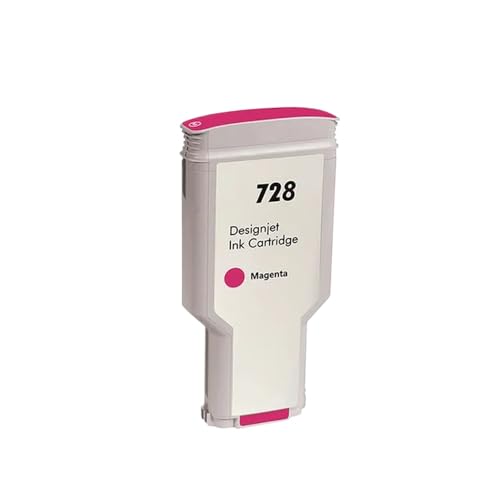 JFGIkLFD Kompatible 728MBK-Tintenpatrone Kompatibel mit 728 Kompatibel mit DesignJet T730 T830-Tintenstrahldrucker(1 Magenta-300ML) von JFGIkLFD