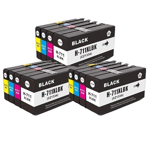 JFGIkLFD Kompatible Ersatztintenpatrone 711 711XL für T120 T520 Tintenstrahldrucker JFGIkLFD Kompatible Ersatztintenpatrone 711 711XL für T120 T520 Tintenstrahldrucker von JFGIkLFD