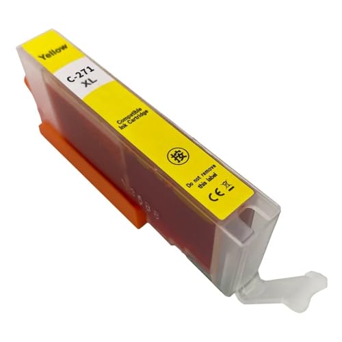 JFGIkLFD Kompatible Tintenpatrone PGI-270 CLI-271 XL Kompatibel mit TS6020 TS5020 MG5720 MG5721 MG5722 MG6820 MG6821 MG6822 MG7720 Tintenstrahldrucker(CLI271Y 1PC) von JFGIkLFD