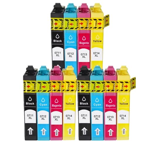 JFGIkLFD Kompatible Tintenpatrone T0711 Kompatibel mit Stylus SX110 SX105 SX115 SX200 SX205 SX209 SX210 Tintenstrahldrucker(3SET) von JFGIkLFD