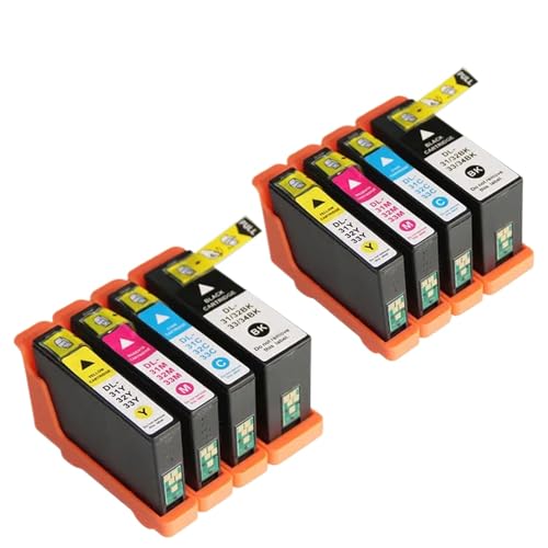 JFGIkLFD Kompatible Tintenpatronen Kompatibel mit 31 32 33 34 zur Verwendung mit V525w V725w Tintenstrahldruckern(2 Sets(8 PCS)) von JFGIkLFD