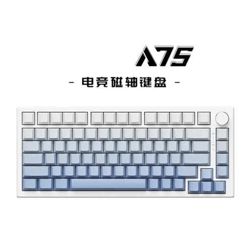 JGHFReW A75 Hot Swap Mechanische Tastatur, angepasst Kompatibel mit Spiele, kompatibel mit FPS-Spielen, Geschenkoption(A75-Blue) von JGHFReW