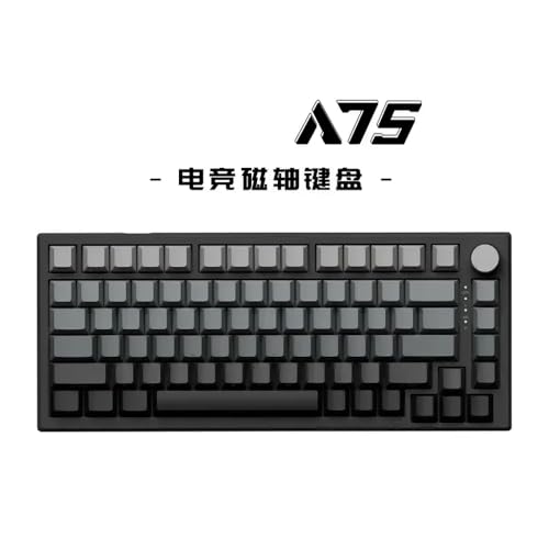 JGHFReW A75 Hot Swap Mechanische Tastatur, angepasst Kompatibel mit Spiele, kompatibel mit FPS-Spielen, Geschenkoption(A75-grey) von JGHFReW