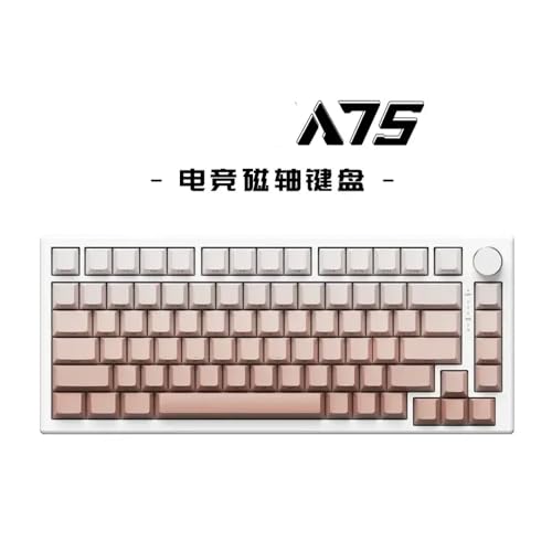 JGHFReW A75 Hot Swap Mechanische Tastatur, angepasst Kompatibel mit Spiele, kompatibel mit FPS-Spielen, Geschenkoption(A75-pink) von JGHFReW