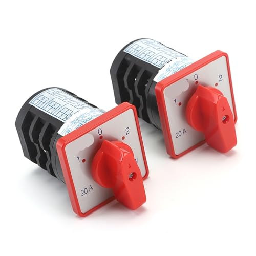 HZ5D-20/4 M05 M06 20A 3 Positionen 3 Pole Reversible Transferschalter Zwei Spannung Drei-pole Cam Schalter 1Pcs(20A 4 M05) von JGODGQPM