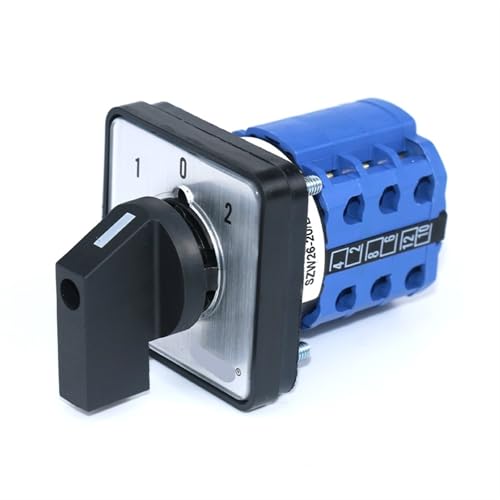 SZW26/LW26-20 1-0-2 3 Position 3 Phase Cam Schalter Drehschalter 64X64 48X48mm Panel Montieren 1Pcs(D303.3 1 0 2 48X48mm) von JGODGQPM