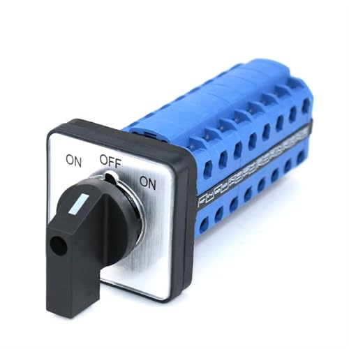 SZW26/LW26-20 3 Positionen 8 Phasen 32 Klemmen EIN-AUS-EIN 20A 660V Drehumschalter 1St(ON OFF ON 48X48mm) von JGODGQPM