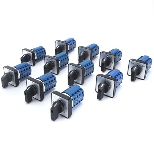 SZW26/LW26-20 4 Pole Splitter Kontaktieren 20A 660V 64X64 48X48mm Panel Power Auswahl Cam Schalter 1Pcs(0-4.4 01234 48X48mm) von JGODGQPM
