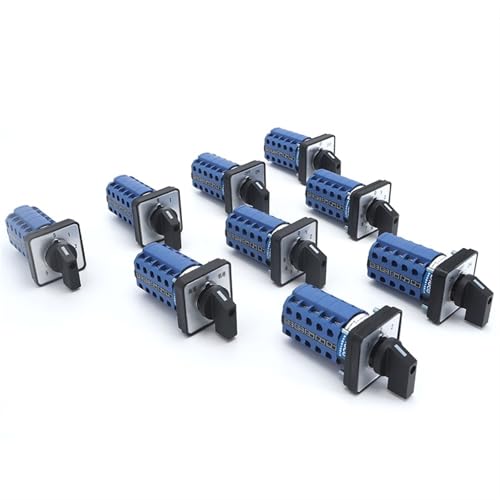 SZW26/LW26-20 5 Pole 20A 660V 64X64 48X48mm Schaltung Auswahl Cam Dreh Umschalter 1Pcs(D505.5 1 0 2 64X64mm) von JGODGQPM