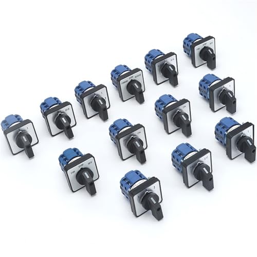 SZW26/LW26-20 64X64 48X48mm Panel Mount 20A 660V 2 Phase 8 Schrauben Cam Drehschalter 1Pcs(C04.2 0 1 48X48mm) von JGODGQPM