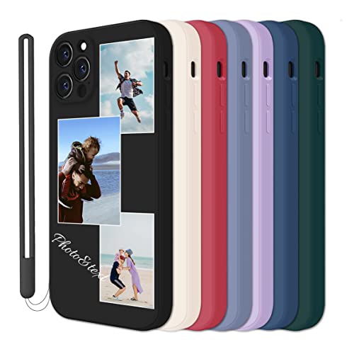 JGOYGYI Personalisierte Handyhülle kompatibel mit iPhone 14 13 12 Pro Max 11 Mini Xr Xs X 7 8 Plus SE 2020 2022 6s 6, Benutzerdefiniert Hülle mit Eigenem Foto Bild Text Individuelle Handykette case von JGOYGYI