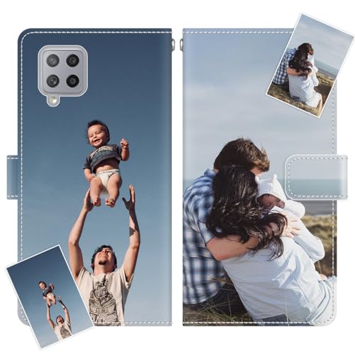 JGOYGYI Personalisierte Leder Handyhülle kompatibel mit Samsung Galaxy A42 5G,Individuelle Eigenem Foto Bild Text Bildern Foldable Flip Klapphüllen Case hülle+Handykette JGOYGYI Personalisierte Leder Handyhülle kompatibel mit Samsung Galaxy A42 5G,Individuelle Eigenem Foto Bild Text Bildern Foldable Flip Klapphüllen Case hülle+Handykette von JGOYGYI