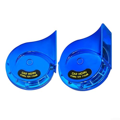 2-teiliges wasserdichtes Doppel-Trompeten-Lautsprecher-Set für Auto und Motorrad, 12 V lautes System für erhöhte Sicherheit und (blau) von JGmotorfi
